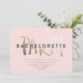 BACHELORETTE INVITATION PARTI // GOLD FOIL (Debout devant)