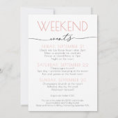 Bachelorette Invitation Rose Gold Vino avant Vows (Dos)