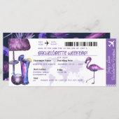 Bachelorette | Invitations de parties tropicales (Devant / Derrière)