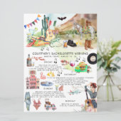 Bachelorette Itinerary | Austin, Texas Fiesta Kaart (Staand voorkant)