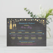 Bachelorette Itinerary Vrijgezellenfeest Chalk Inv Programma (Staand voorkant)