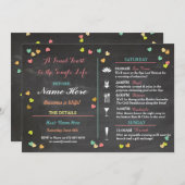 Bachelorette Itinerary Weekend Hen Vrijgezellenfee Programma (Voorkant / Achterkant)