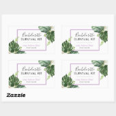 Bachelorette Kit de survie Sticker rectangulaire (Feuille)