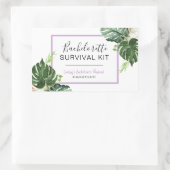 Bachelorette Kit de survie Sticker rectangulaire (Sac)