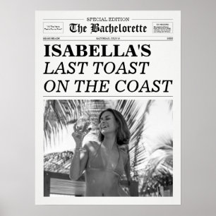 Bachelorette Krant Laatste Toast Aan De Kust Poster