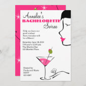 bachelorette Martini Soiree Kaart (Voorkant / Achterkant)