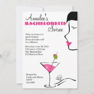 bachelorette Martini Soiree Kaart