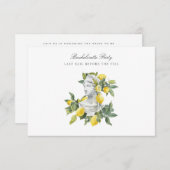 Bachelorette Méditerranéenne Invitation (Devant / Derrière)