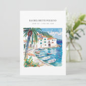 Bachelorette Méditerranéenne Invitation Weekend (Debout devant)