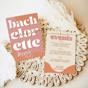 Bachelorette minimaliste moderne Invitation du wee