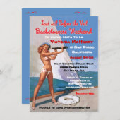 Bachelorette Nautical Weekend Getaway Invitations (Devant / Derrière)