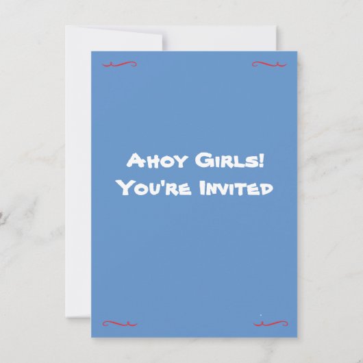 Bachelorette Nautical Weekend Getaway Invitations (Dos)