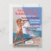 Bachelorette Nautical Weekend Getaway Invitations (Devant)