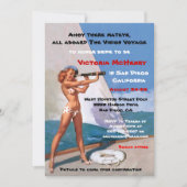 Bachelorette Nautical Weekend Getaway Invitations (Devant)