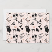 Bachelorette nuptiale Lingerie Cute Invitation (Dos)