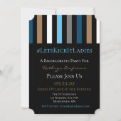 #Bachelorette ou Bachelor Party Invitation tendanc (Devant)