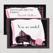Bachelorette Pajama Party - Uitnodiging (Voorkant / Achterkant)