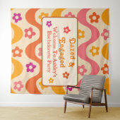 Bachelorette party 70's wandkleed (In Situ (horizontaal))