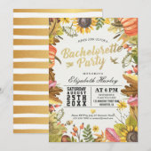 Bachelorette Party Autumn Maple Herfst Leaf Pumpki Kaart (Voorkant / Achterkant)