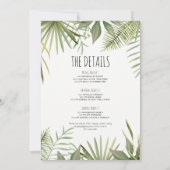 Bachelorette Party Beach Weekend Itinerary Invitat Kaart (Achterkant)