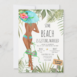 Bachelorette Party Beach Weekend Itinerary Invitat Kaart
