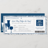 Bachelorette Party Boarding Pass Kaart (Voorkant / Achterkant)