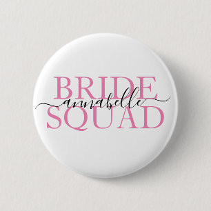 Bachelorette Party Bridesmaid Bride Squad  Ronde Button 5,7 Cm