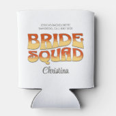 Bachelorette Party Bruid Squad Bruidsmeisje Blikjeskoeler (Achterkant)