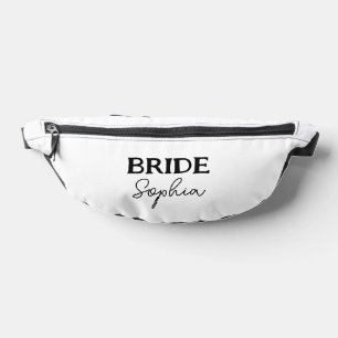 Bachelorette Party Bruids Naam Zwart & Wit Heuptasje