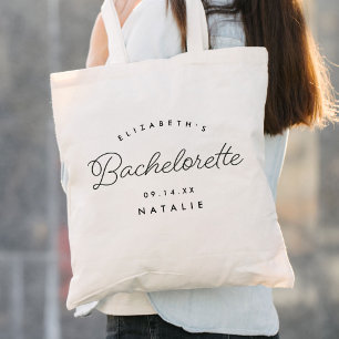 Bachelorette Party Bruidsmeisje Kalligrafie Bruilo Tote Bag