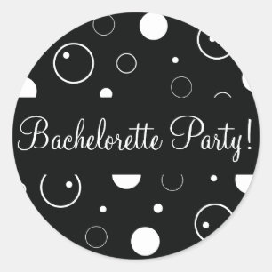 Bachelorette Party Bubbles Envelop Sticker Seal