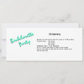 Bachelorette Party Bus Pas Kaart (Achterkant)