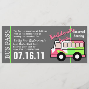Bachelorette Party Bus Pass Programma