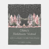 Bachelorette Party Camping Weekend Fleece Deken (Voorkant)