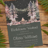 Bachelorette Party Camping weekend uitnodiging