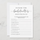 Bachelorette Party Carte de jeu Terminer la peine (Devant)