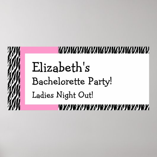 Bachelorette Party Celebration Banner V01 Poster (Voorkant)