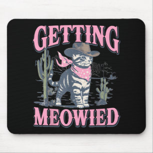 Bachelorette Party Cowgirl Krijgt Ge-Meowde Kat Br Muismat
