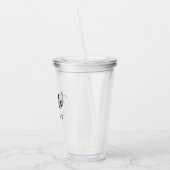 Bachelorette Party Custom Bride Naam Acryl Drinkbeker (Links)