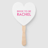 BACHELORETTE PARTY DECOR moderne hand geletterd ro Handwaaier (Achterkant)