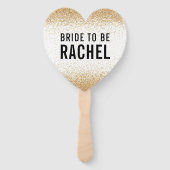 BACHELORETTE PARTY DECOR moderne minimale glitter Handwaaier (Achterkant)