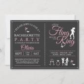 Bachelorette Party Dernière Fling Invitation (Devant)
