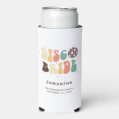 Bachelorette Party Disco Bride Name Retro Custom (Seltzer Voorkant)