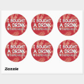 Bachelorette Party Drink Sticker (Vel)