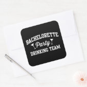 Bachelorette Party Drink Team Vierkante Sticker (Envelop)