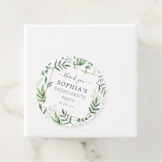 Bachelorette Party Elegant Waterverf Wedding Bedankjes Labels (In situ)