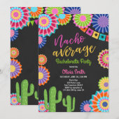 Bachelorette party Fiesta Invitation Nacho Gemidde Kaart (Voorkant / Achterkant)