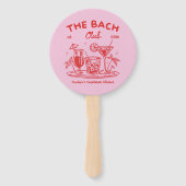 Bachelorette Party Game Grooms Gezicht Hand Fan Handwaaier (Voorkant)