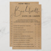 Bachelorette Party games - dubbelzijdig bediend (Voorkant / Achterkant)