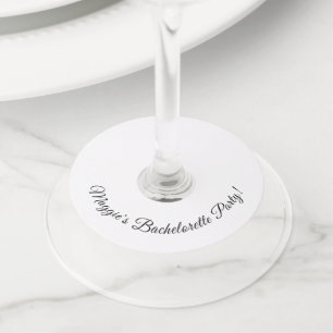 Bachelorette Party Gepersonaliseerde Wijnglas Labe Wijnglaslabel